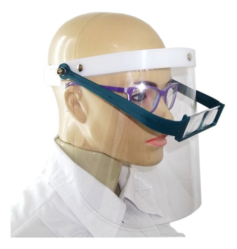 Protetor Facial Odontológico + Lupa 2.5 X Resolução 1 Refil 