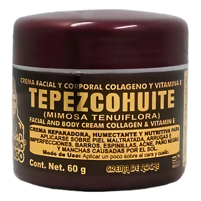 Crema De Tepezcohuite 60g Quita Manchas Y Quemaduras De Piel Nuevo