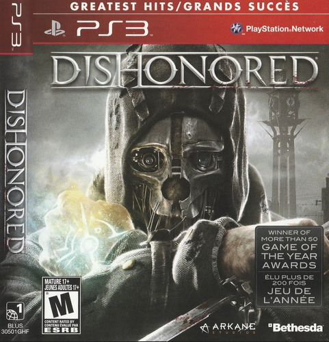 Dishonored - Ps3 - Nuevo Sellado - Greatest Hits