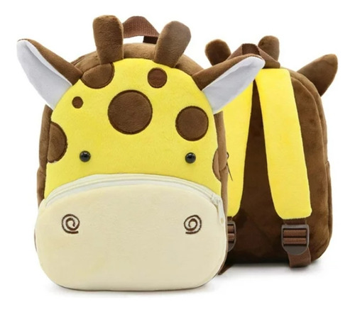 Mochila Infantil Bichinhos Pelúcia Kit Squeeze Sanduicheira