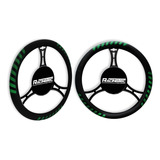 Funda De Volante Deportiva Verde Negro Ds