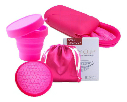 Copa Menstrual Original Con Certificación Fda Rosado L