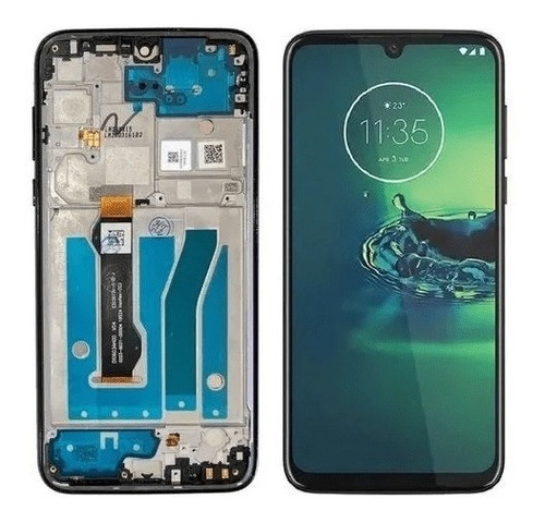 Tela Frontal Compativel Moto G8 Plus Xt2019 Oled C/aro Orig