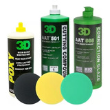 Kit 3d  Aca  32oz Pulido + Protección + Pads 5  - 3d