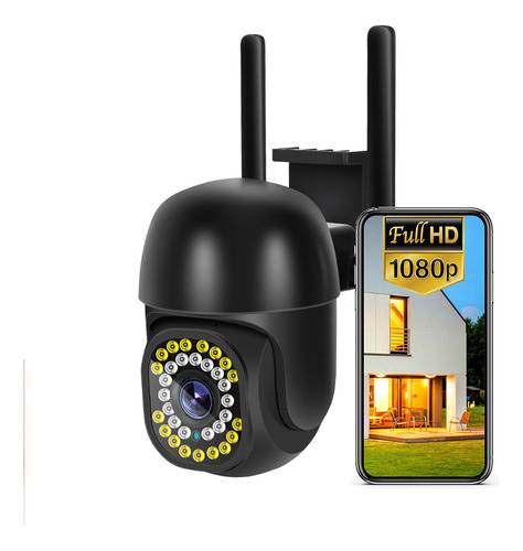 Cámara De Seguridad Wifi Hd 1080p Con 2mp Visión Nocturna
