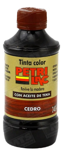 Tinta Para Madera 240cc Cedro Petrilac