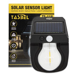 Lampara Led Solar Exterior Sensor Ampolleta Foco Luz Jardin 