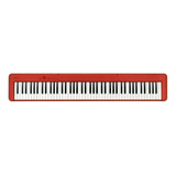 Piano Digital Casio Portátil 88 Teclas Vermelho Cdp-s160rd