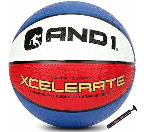 And1 Xcelerate Rubber Basketball (inflated) Or (deflated W/p