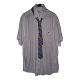 Lacoste Camisa Blanca Corbata Michael Kors Talla M/l