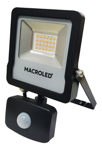 Reflector Led Con Sensor De Movimiento 20w Luz Fría Macroled