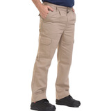 Pantalon Cargo Beige Trabajo Bolsillo Marron Roca Talle 44