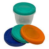 Set 2 Potes 800ml Tapa Rosca Bpa Free