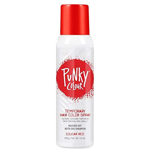 Spray Temporal Punky Para Teñir El Cabello, Rojo Puma, No Da