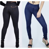 Calza Leggin Simil Jeans  Mujer Talles 1 Al 6 Por Mayor 