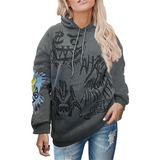 Sudadera Marea Graffiti Printing Plus Terciopelo Moda Corean