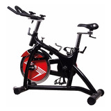 Bicicleta Fija Semikon Te-944 Para Spinning Color Negro Y Rojo