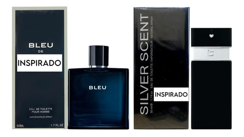 Kit 2 Perfume Contratip Bleu De E Sivercent Importado