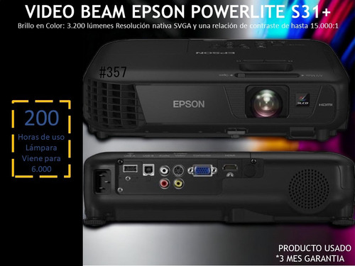Video Beam Epson Powerlite S31+