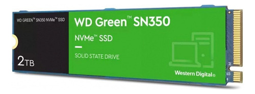 Disco Sólido Interno Western Digital Wd Green Sn350 2tb M.2
