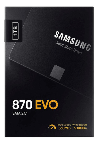 Ssd 1tb, Samsung, 870 Qvo V-nand Sata, 2.5 Modelo Mz-77q1t0