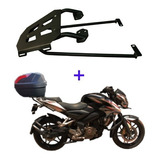 Soporte Para Moto Pulsar Ns 200 Y Baul Caja 48lt Dos Cascos