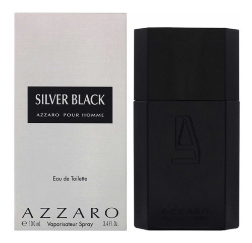 Perfume Azzaro Silver Black 100ml Original Lacrado