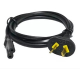 Cable Calidad Power Interlock Tipo 8 Pc Fuente Monitor 1.80m