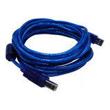 Cable Usb A/b 10m Mallado Impresora Módem Scaner Filtro Azul