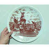 Plato Antiguo De Porcelana Del Monumento Al Gral San Martin