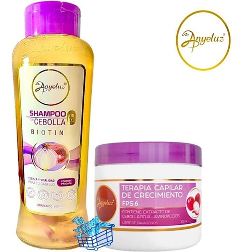 Kit Anyeluz Shampoo Cebolla - mL a $163