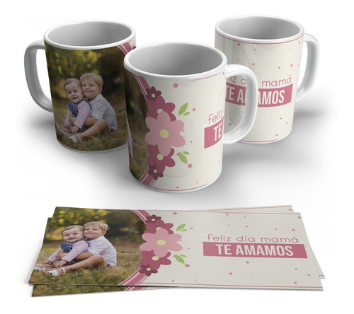 Taza Día De La Madre Con Foto, Frase Personalizada