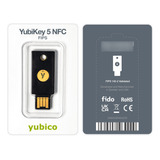 Chave De Segurança Yubikey 5 Nfc Fips 140-2 Yubico Usb-a 