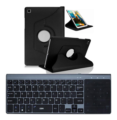 Miniteclado Bluetooth C/ Touchpad + Capa P/ Tablet X200 X205