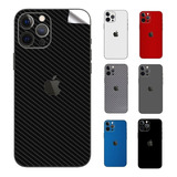 Skin Ploteo Texturado Fibra Carbono iPhone X 11 12 Pro Max