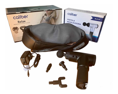 Masajeador Caliber Pistola + Cuello Cervical