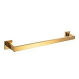 Porta Toalha P Banheiro Banho Aço Inox 304 Dourado Brilhante