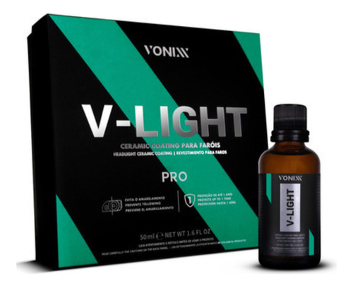 Vitrificador Para Farol Automotivo V-light Pro Vonixx 50ml