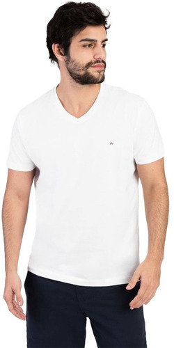 Camiseta Aramis Basic Gola V Branco Masculino