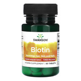 Biotina 10,000 Mcg   60 Tabletas   Swanson