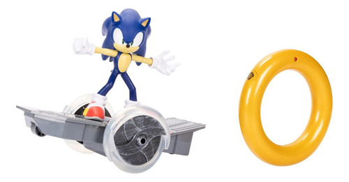 Sonic The Hedgehog Sonic Con Patineta Rc Control Remoto 2023 Color Azul