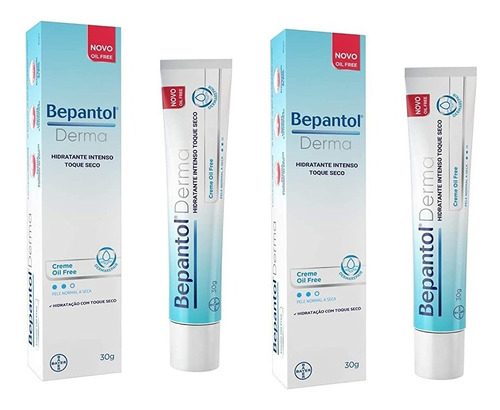 Kit Com 2 Bepantol Derma Hidratante Intenso Toque Seco 30g