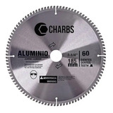 Disco Serra Wídea Alumínio 7 1/4 Pol 185mm 60 Dentes Charbs