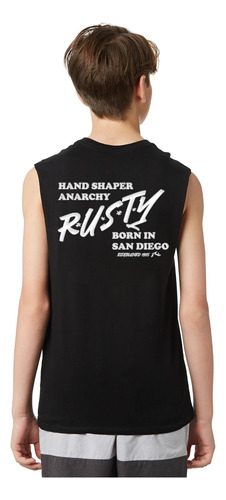  Musculosa Rusty Lettering Muscle Jr Niño