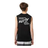  Musculosa Rusty Lettering Muscle Jr Niño