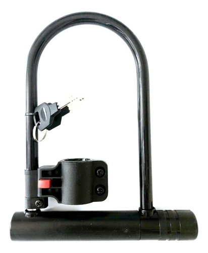 Candado U Lock Rígido Acero Para Bicicleta O Motocicleta Color Negro