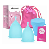 2 Copa Menstrual Aneer Care + Vaso Esterilizador Y Funda