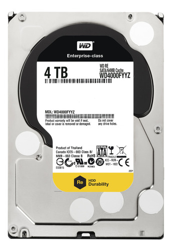 Western Digital Disco Duro Empresarial Sata Iii De 3,5 PuLG. Color Plateado