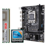 Kit Placa Mãe Gamer X79 Lga 1356 8gb Ddr3 Intel Xeon E5 2420