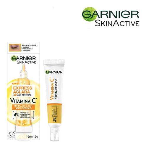 Contorno De Ojos Garnier  15 Ml Express Aclara Vitamina C 